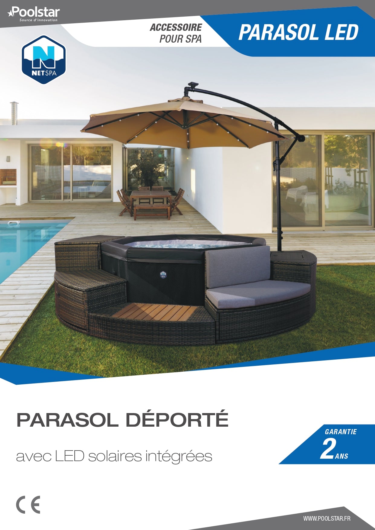 Parasol 250cm - Coloris beige